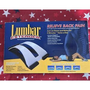 Lumbar Extender Multi-Level Back Stretching Device with 3 Adjustment Levels